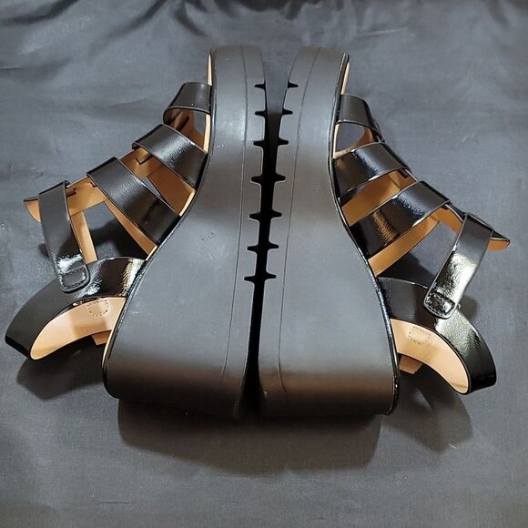 BRAND NEW SODA KARBIE-S WEDGE OPEN TOE MULTI-STRAP PLATFORM SANDALS - Picture 10 of 15